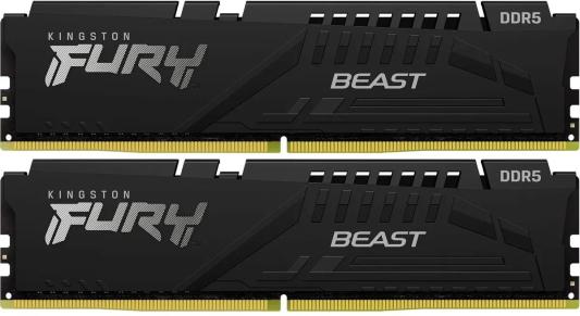 Оперативная память для компьютера Kingston Fury Beast DIMM 32Gb DDR5 6000 MHz KF560C36BBE2K2-32
