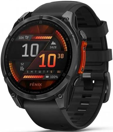 Смарт-часы Garmin Fenix 8 AMOLED серый, черный 47мм