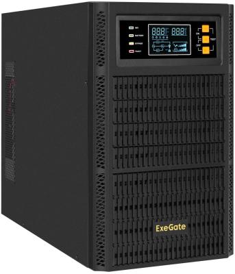 ИБП On-line ExeGate PowerExpert TL-3000.96V.LCD.AVR.3SH.USB.RS232.SNMP <3000VA/3000W, On-Line, PF=1, LCD, 3*Schuko, RS232, USB, SNMP-slot, встроенные батареи 12V 7.2Ah - 8шт, возможность подключения до 4 внешних батарейных блоков 96В, Tower, металлический корпус, Black>