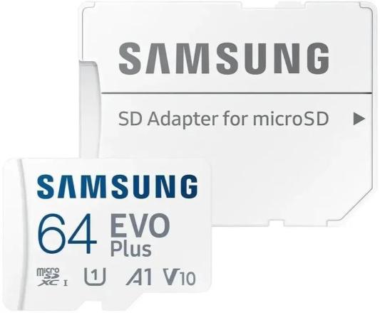Карта памяти microSDXC 64 ГбGb Samsung EVO Plus