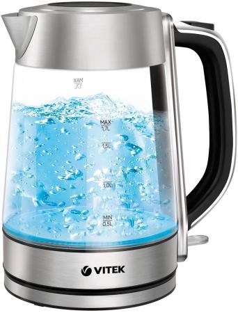 Чайник электрический Vitek VT-1184, 2200Вт, серебристый