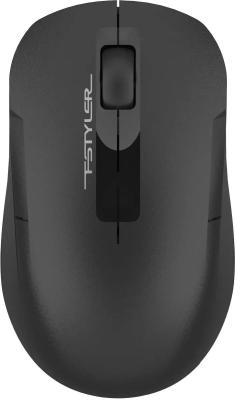 Мышь A4TECH Fstyler FG15CS Air2, оптическая, беспроводная, USB, черный [fg15cs air2  black]