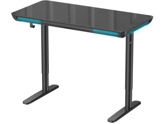 Стол для компьютера Cactus CS-EGD-BK-LED столешница закаленное стекло черный каркас черный