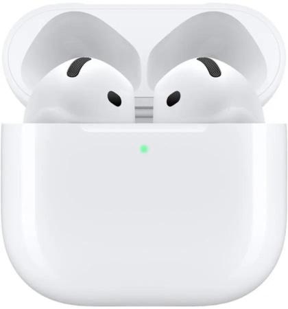 Гарнитура вкладыши Apple A3050,A3053,A3058 AirPods 4 белый беспроводные bluetooth в ушной раковине (MXP63LL/A)