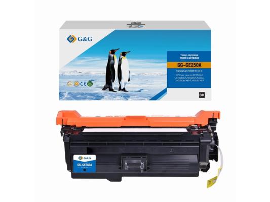 Картридж лазерный G&G GG-CE250A CE250A черный (5000стр.) для HP CLJ CP3525n/CP3525dn/CP3525X/CP3520/CM3530fs MFP/CM3530 MFP