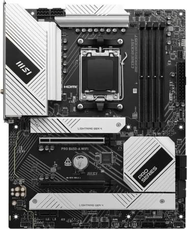Материнская плата MSI PRO B650-A WIFI SocketAM5 AMD B650 4xDDR5 ATX AC`97 8ch(7.1) 2.5Gg RAID+HDMI+DP