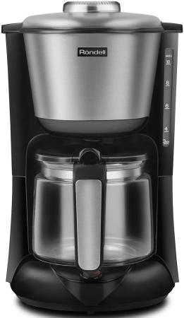 Кофеварка капельная Rondell 1100-RE-01 1000Вт серебристый/черный