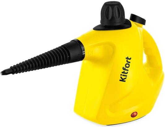 Пароочиститель ручной Kitfort КТ-9138-3 1050Вт черный/желтый