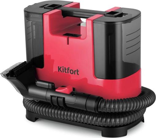 Моющий пылесос KitFort КТ-5162, 400Вт, малиновый/черный [кт-5162-1]