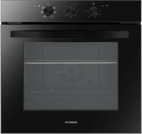 Духовой шкаф Электрический Hyundai HEO 6634 BG черное стекло