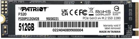 SSD накопитель Patriot P320 512 Gb PCI-E 3.0 x4