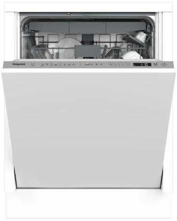 Встраиваемая посудомоечная машина HOTPOINT HI 5D84 DW,  полноразмерная, ширина 59.8см, полновстраиваемая, загрузка 15 комплектов