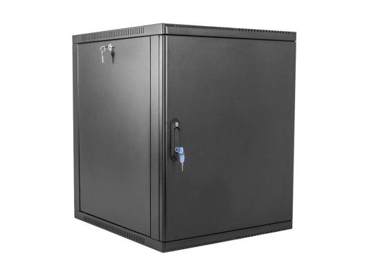 ЦМО Шкаф телекоммуникационный настенный сварной 6U (600  350) съёмные стенки, дверь металл, чёрный