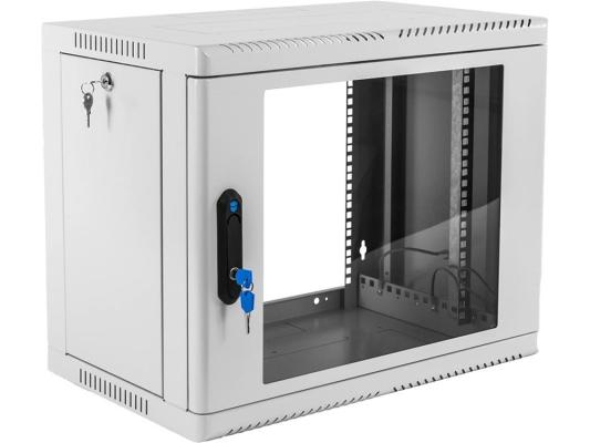 ЦМО Шкаф телекоммуникационный настенный сварной 9U (600  350) съёмные стенки, дверь стекло