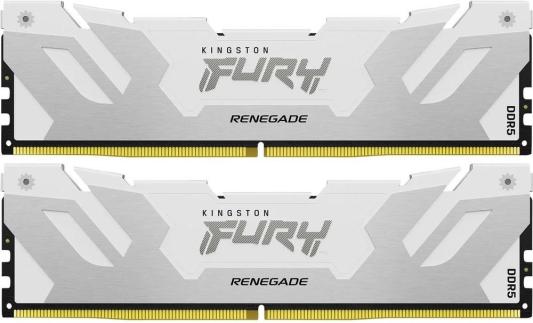 Оперативная память для компьютера Kingston Fury Renegade White DIMM 32Gb DDR5 6400 MHz KF564C32RWK2-32