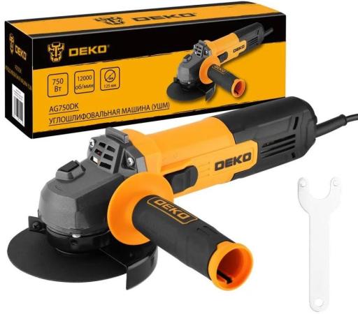 DEKO Углошлифовальная машина (УШМ) AG750DK, 125мм, 750 Вт 083-1023