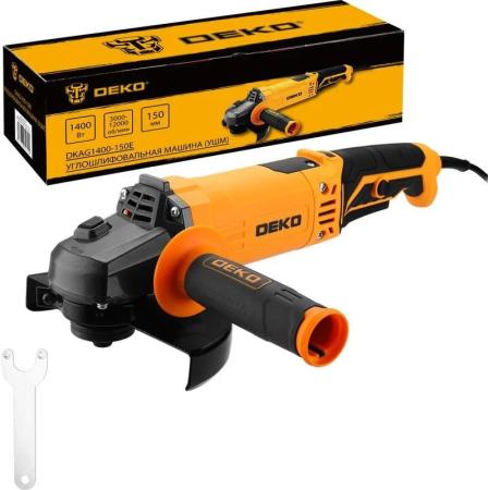 DEKO Углошлифовальная машина (УШМ) DKAG1400-150E, 150мм, 1400 Вт 083-1029