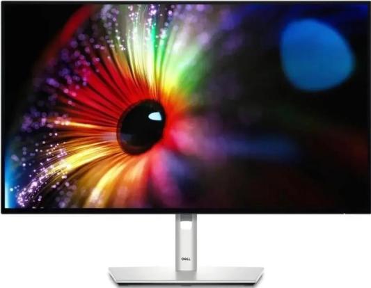 27" Монитор DELL UltraSharp U2724D,  2560x1440,  IPS,  120Гц,  1хHDMI,  1хDP,  2хType-С, серебристый/черный