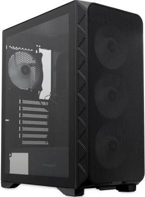 Корпус без блока питания/ HSPD M521, Mesh Mid Tower, Black, slide TG, 0.45 SPCC, 4x120mm ARGB ATX, mATX, mITX 160/330/184mm 2x2.5", -, 7xPCI 2xUSB-A 3.0, 1xUSB-A 1.0 390x200x449mm