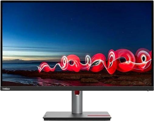 Монитор Lenovo 27" T27h-30 Black/Red, 16:9, IPS, 2560x1440, 4ms, 350cd, 60Hz, 1xHDMI, 1xDP, USB-C, 4xUSB, LAN, HAS