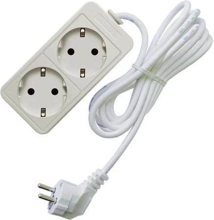 СОЮЗ Удлинитель быт. ТМ 3500 Вт с/з 2гн. ПВС 1,5м 481S-6201