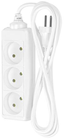 ФОТОН Удлинитель сетевой 10-23, 2м, 3 розетки, 10А, Белый 21110