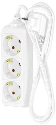 ФОТОН Удлинитель сетевой 16-23Е, 2м, 3 розетки, 16А, с заземл, Белый 21116