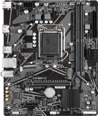 GIGABYTE H410M K 2.0, LGA1200, Q470, 2*DDR4, 2*SATA, 1*M.2, 2*USB 3.2, 4*USB 2.0, 1*PCIx16, 1*PCIx1, HDMI, mATX