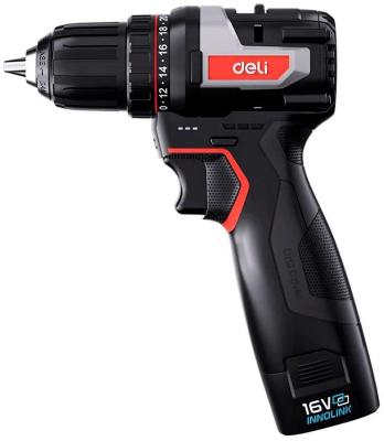 Дрель-шуруповерт аккумуляторная Deli Дрель-шуруповерт аккумуляторная Deli DC120 (2 АКБ*2Ач+ЗУ, 20В, 45Нм, сумка)