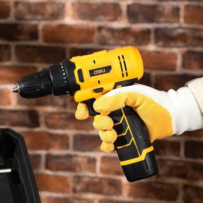 Дрель-шуруповерт аккумуляторная Deli DL-DZ12-6A2 (1 АКБ*2Ач+ЗУ, 12В, 30Нм, набор оснастки 24 предмета, кейс)