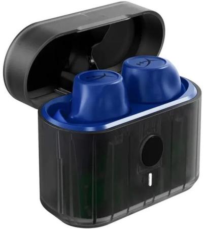 Игровая беспроводная гарнитура HYPERX CIRRO BUDS PRO синяя (TWS, Bluetooth 5.2, IPX4, ANC, 8 мм, 727A6AA)