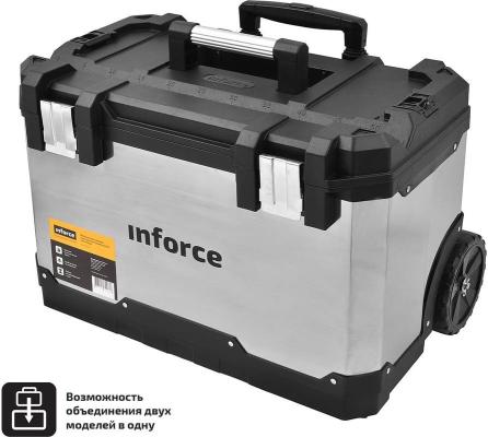 Inforce Металло-пластиковый ящик для инструментов 24" на колесах 06-20-09