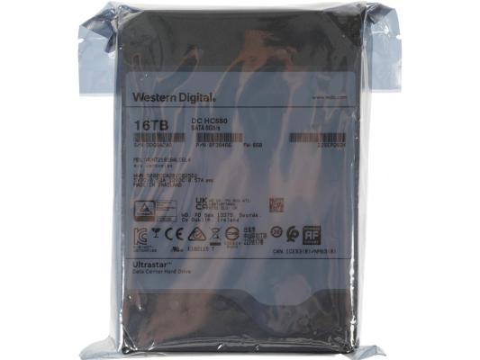 Жесткий диск WD SATA-III 16TB 0F38466 WUH721816ALE6L4 Server Ultrastar DC HC550 512E (7200rpm) 512Mb 3.5"