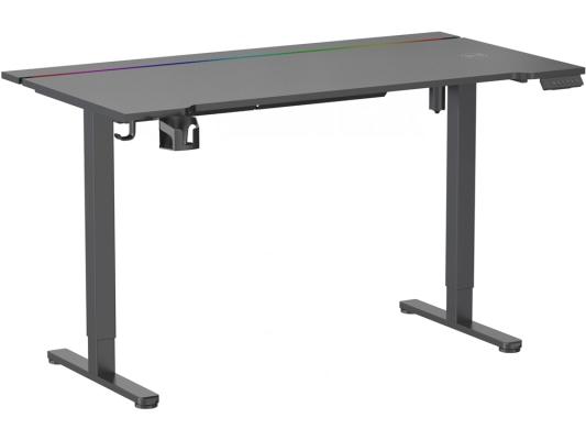 Стол для компьютера Cactus CS-EDXL-GBK столешница МДФ черный карбон каркас черный 140x60см