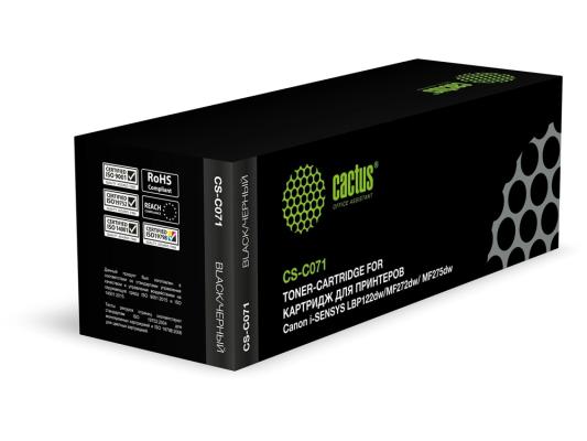 Картридж лазерный Cactus CS-C071 071 черный (1200стр.) для Canon i-SENSYS LBP122dw/MF272dw/ MF275dw