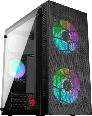 Корпус microATX BLOODY BD-CC101F Без БП черный
