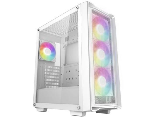 Корпус Deepcool CC560 MESH V2 белый без БП ATX 8x120mm 5x140mm 1xUSB2.0 audio bott PSU