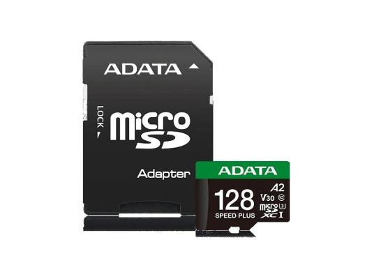 Флеш карта microSD A-DATA 128GB microSDXC Class 10 UHS-I U3 V30 A2 160/140 MB/s (SD адаптер)