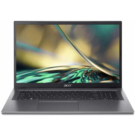 Ноутбук Acer Aspire 3 A317-55P-C3XL 17.3", IPS, Intel N100 0.8ГГц, 4-ядерный, 8ГБ LPDDR5, 512ГБ SSD,  Intel UHD Graphics, без операционной системы, серебристый [nx.kdkcd.00j]
