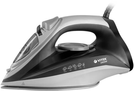 Утюг Vitek VT-8328,  2400Вт,  белый/серый