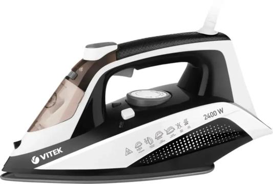 Утюг Vitek VT-8339,  2400Вт,  белый/серый