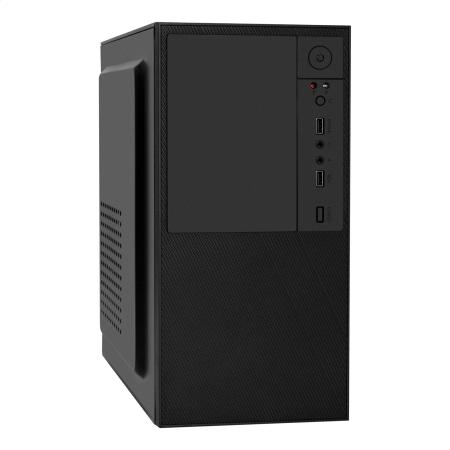 Корпус Minitower ExeGate BAA-308-AAA450 (mATX, БП AAA450 с вент. 8см, 2*USB, HD Audio, черный)