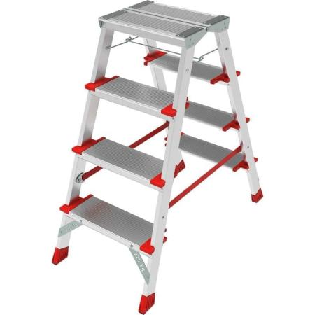 Новая Высота Стремянка профессиональная NV3127, 2x4 ступени 130 мм, площадка 350x260 мм 3127204