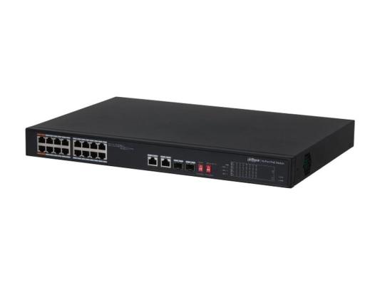 Коммутатор Dahua DH-S3218-16ET-135 (L2) 16x100Мбит/с 2x1Гбит/с 2SFP 135W управляемый