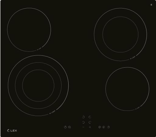 Варочная поверхность Lex EVH 642B BL черный