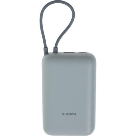 Внешний аккумулятор Xiaomi Power Bank 10000mAh (встроенный кабель) Ледяной синий GL P15ZM (BHR9073GL)