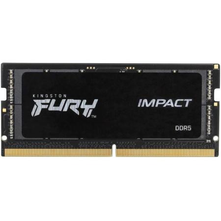 Модуль памяти DDR5 SODIMM 16Гб 6400MHz CL38, Kingston FURY Impact Black
