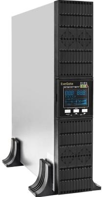 ИБП On-line ExeGate PowerExpert ULS-2000.LCD.AVR.6C13.USB.RS232.SNMP.BC.2U <2000VA/2000W, On-Line, PF=1, LCD, 6*C13, RS232, USB, SNMP-slot, встроенные батареи 12V 7.2Ah - 6шт, батарейный коннектор, подключение до 4 внешних батарейных блоков 72В, Rackmount 2U/Tower, металлический корпус, Black>