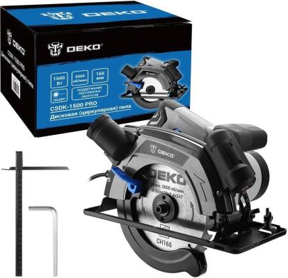 Циркулярная пила DEKO Модель (Обычная) 1500 Вт 165мм