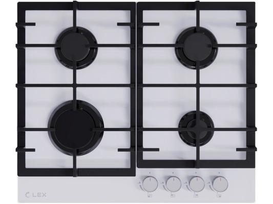 Газовая варочная поверхность Lex GVG 642-1 WH белый